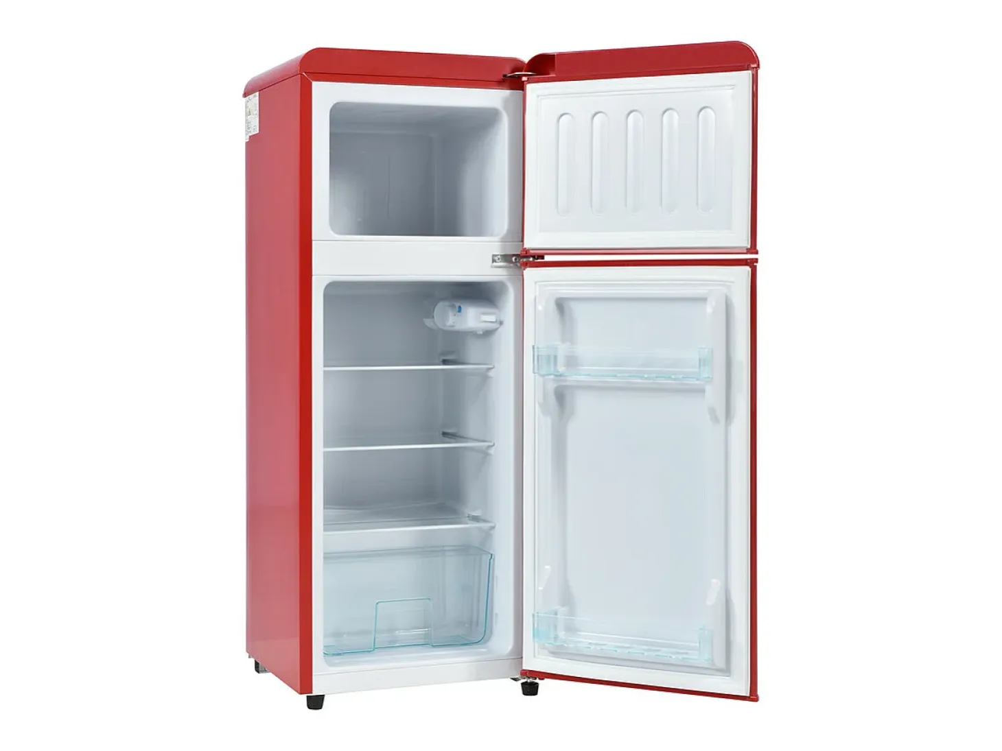 Refrigerador 28L+64L, -27°C~13°C, 116 kWh/año, 45dB, eficiencia energética D, Rojo, 41x45.5x105.5cm