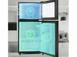 Refrigerador 22L+38L con LED, pies ajustables, 172 kWh/año, -27 ° C a 13 ° C, 7 nivel de temperatura, Energía E, 42x45.5x86.8 cm