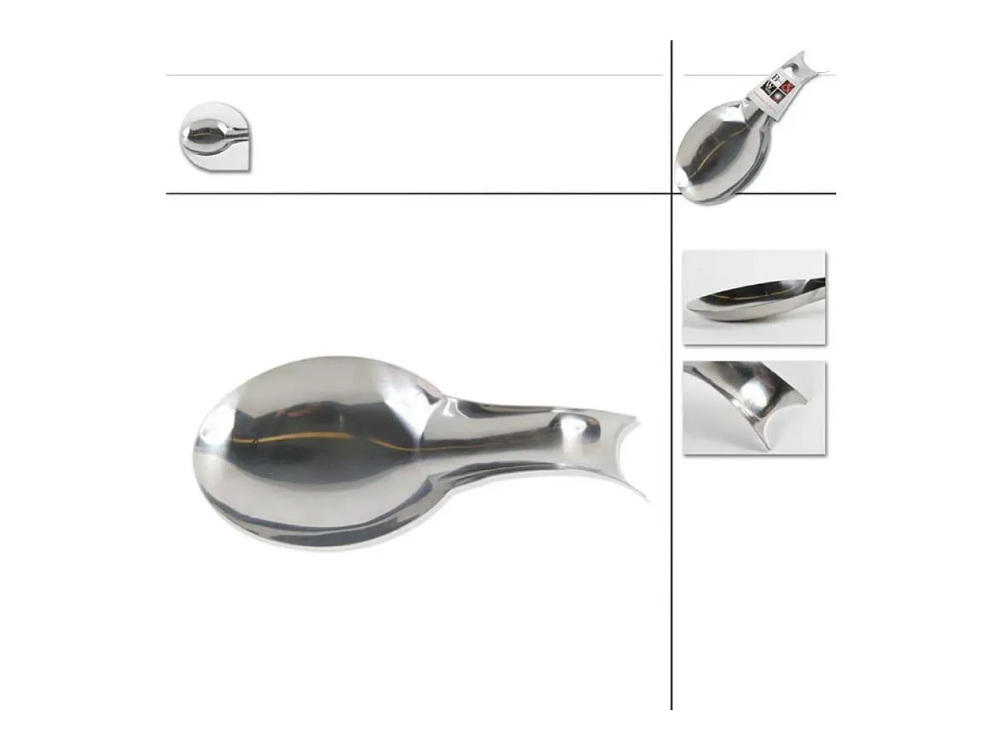 Reposacucharas Secret de Gourmet Acero Inoxidable (25,2 x 11,3 x 4,2 cm)