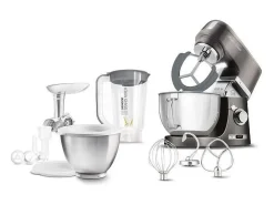 Robot de repostería Sencor STM 7878BK negro 1000W bol de acero inoxidable 4,5L 8 velocidades iluminación LED