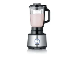 Robot multifuncional SEVERIN KM3892 1200W inox/negro con licuadora 1,5L, 3 discos 2-en-1, molinillo de especias y gancho amasador