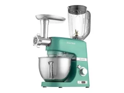 Robot Pastelero Sencor STM 7871GR - Potente Motor 1000W, Bol de Acero Inoxidable 4,5L, Batidora Tritan 1,5L, Picadora de Carne, Accesorios Completos