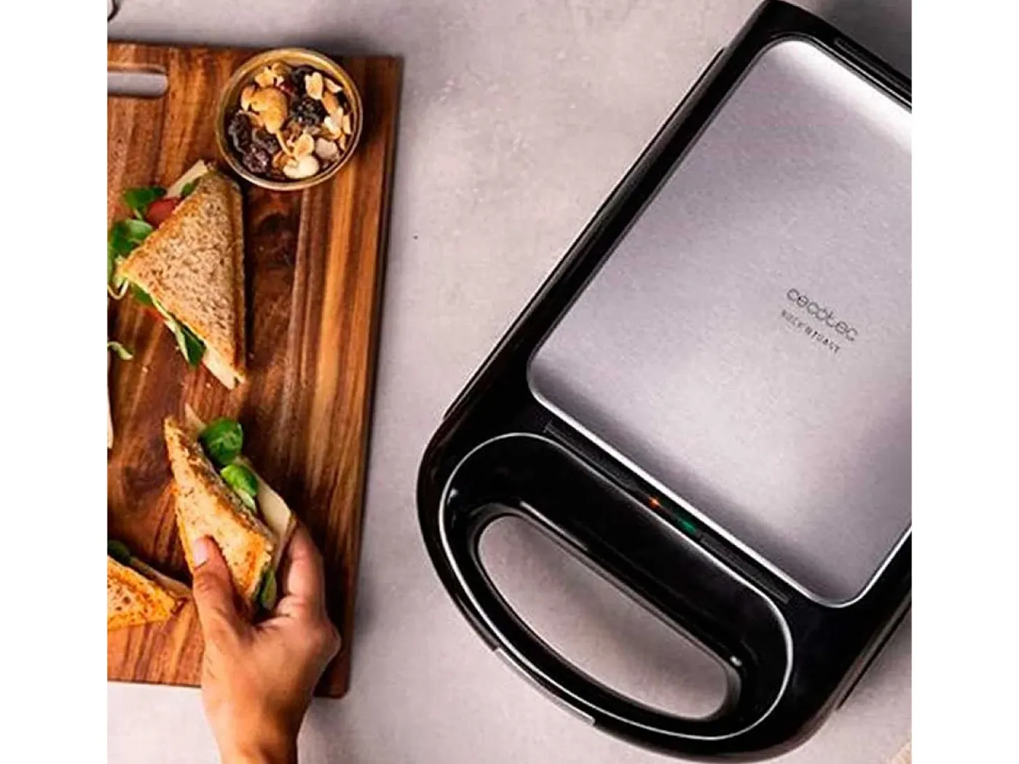 Sandwichera Cecotec Rock'nToast Family 1500W inox