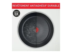 Sartenes Tefal Ingenio Easy Plus 24/28 cm antiadherentes, mango desmontable, no inducción, fabricadas en Francia