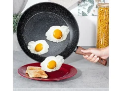 Sartén Antiadherente de Granito de 32 cm con Mango Ergonómico y Fácil Limpieza
