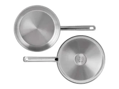 Sartén de acero inoxidable COSY & TRENDY DAILY Ø24 cm, para todo tipo de fuegos incluyendo inducción, fondo de aluminio, compatible con horno y lavavajillas