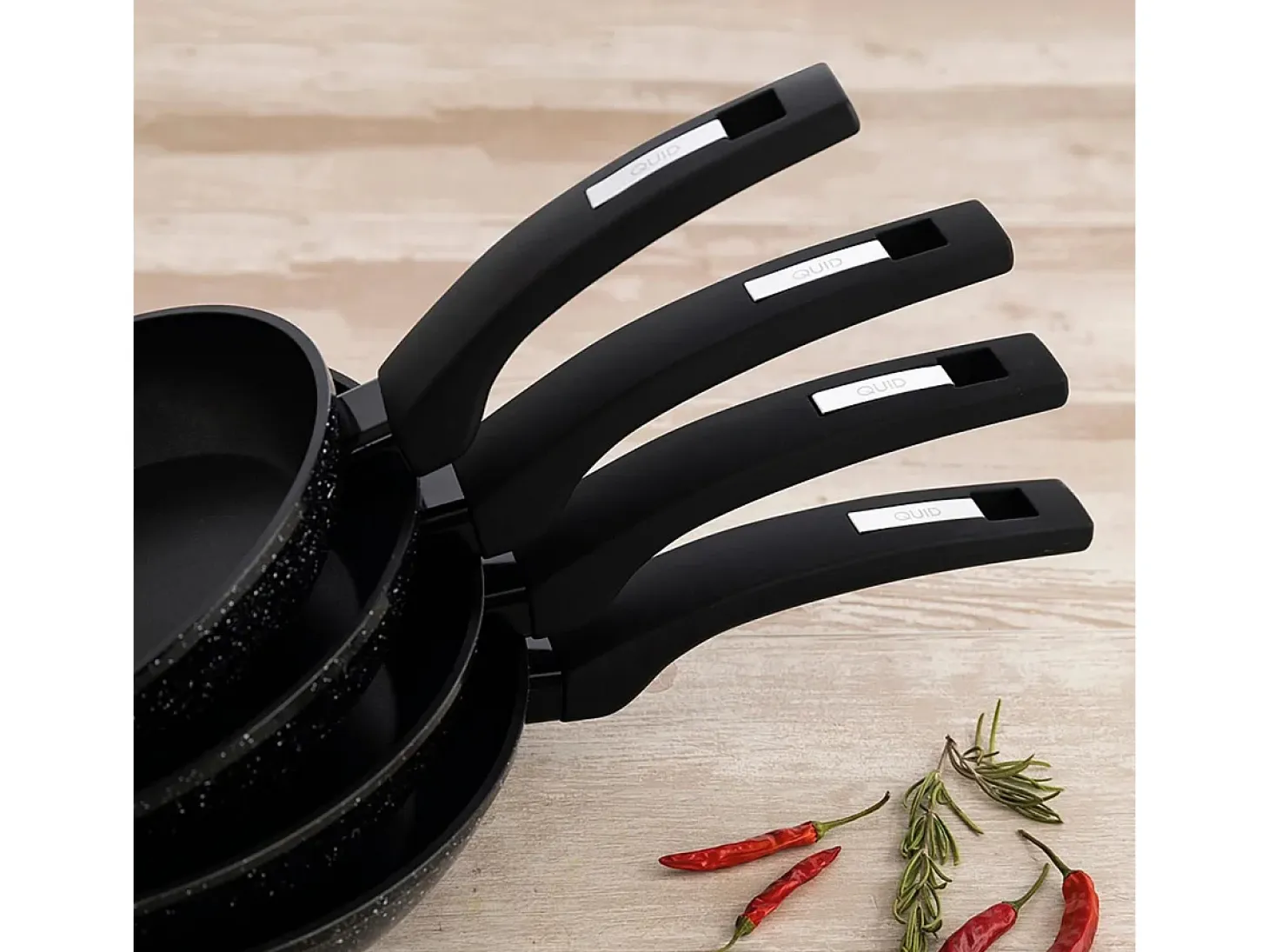 Sartén Estelar Quid aluminio forjado negro Ø24 cm