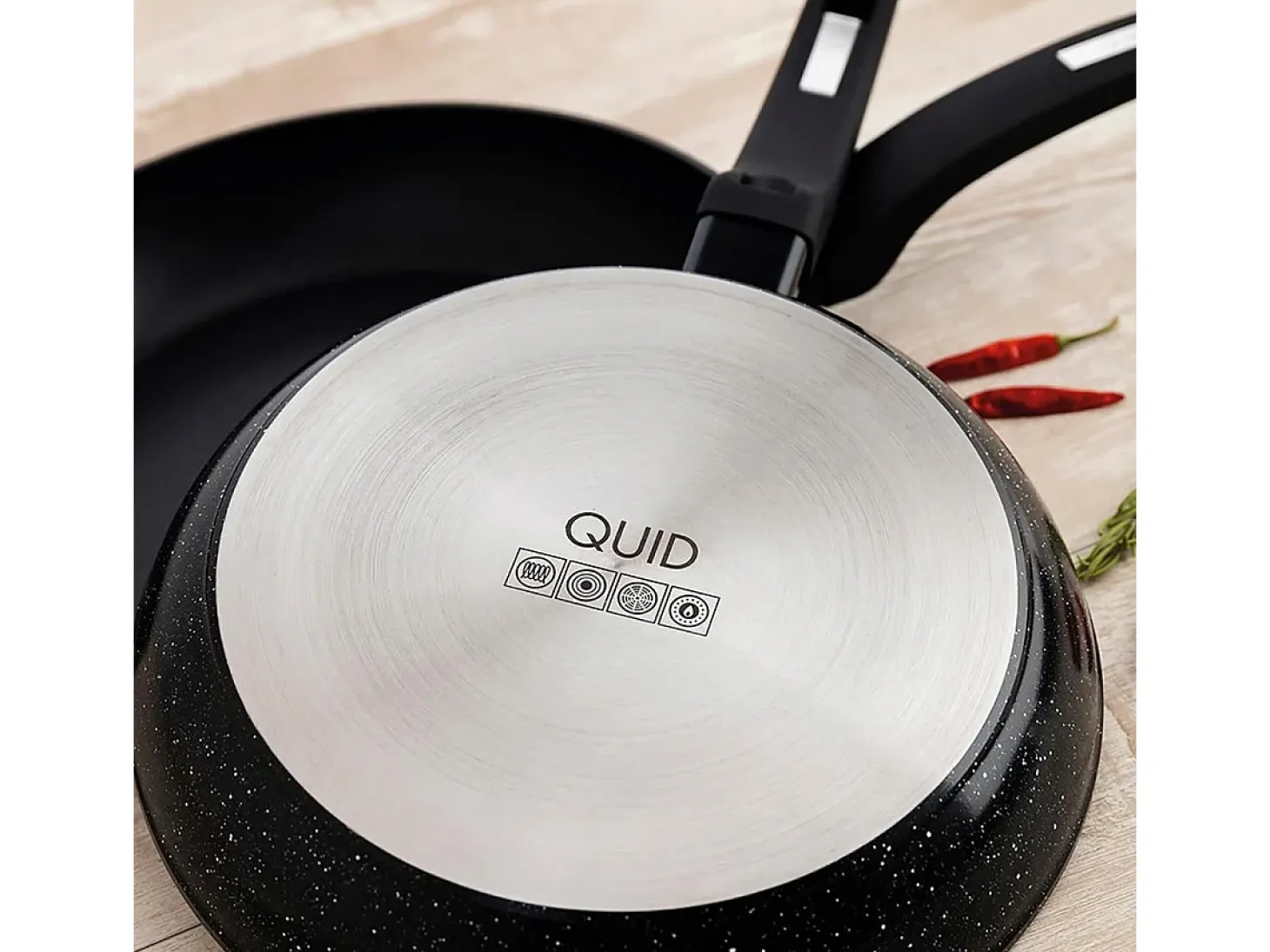 Sartén Estelar Quid aluminio forjado negro Ø24 cm