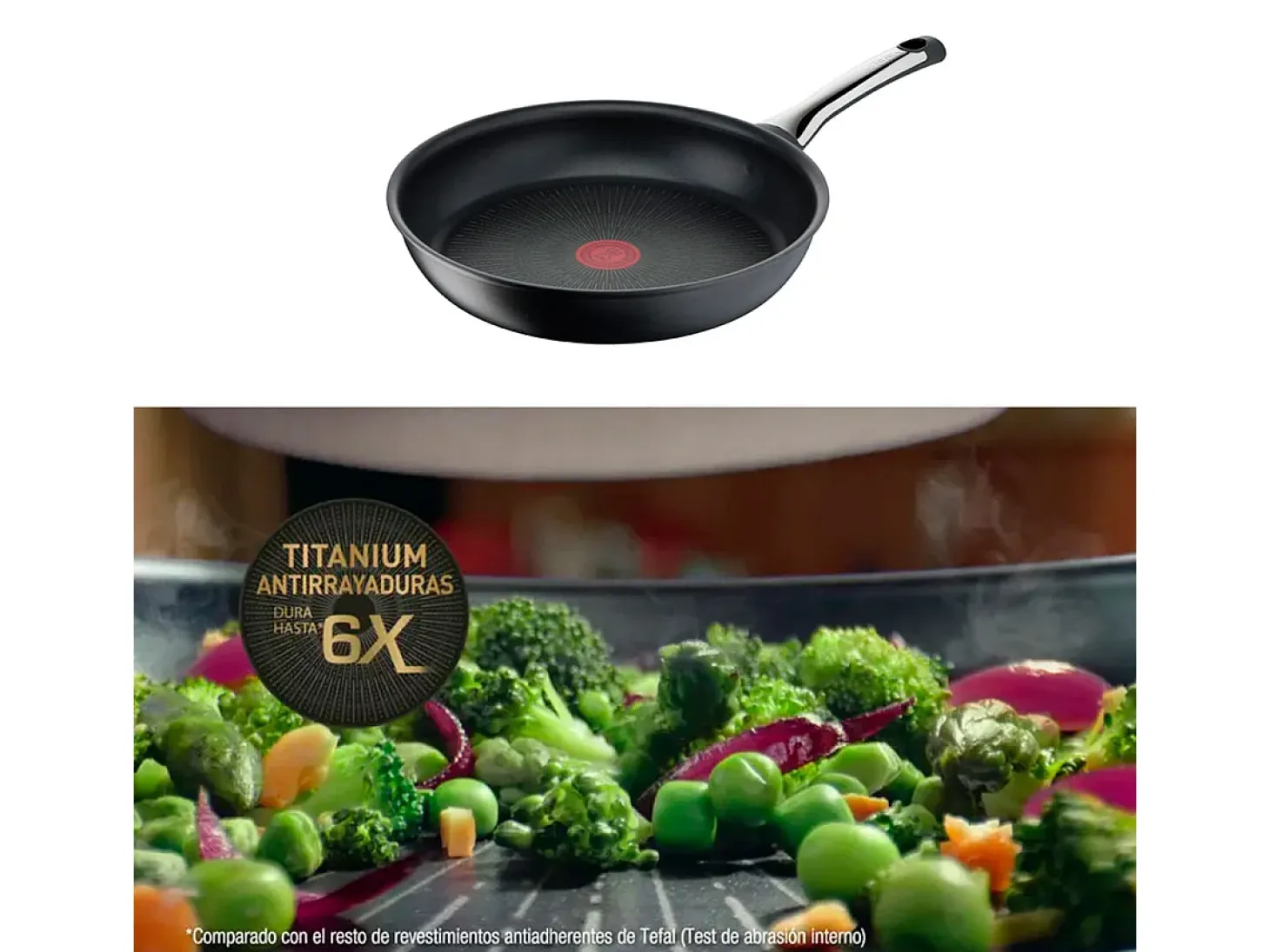 Sartén Excellence Tefal revestimiento antiadherente sistema Thermo-Fusion+ negro 20 cm