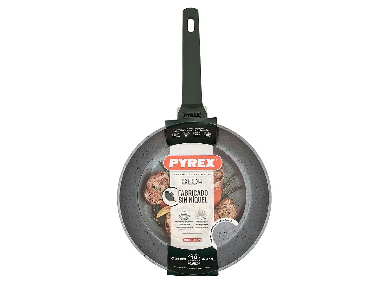 Sartén Geoh Pyrex aluminio forjado gris Ø26 cm