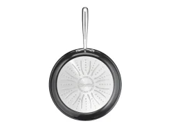 Sartén Lagostina Desideria cerámica 24 cm - Revestimiento antiadherente, Thermo-Fusion, Aluminio reciclado - Negro