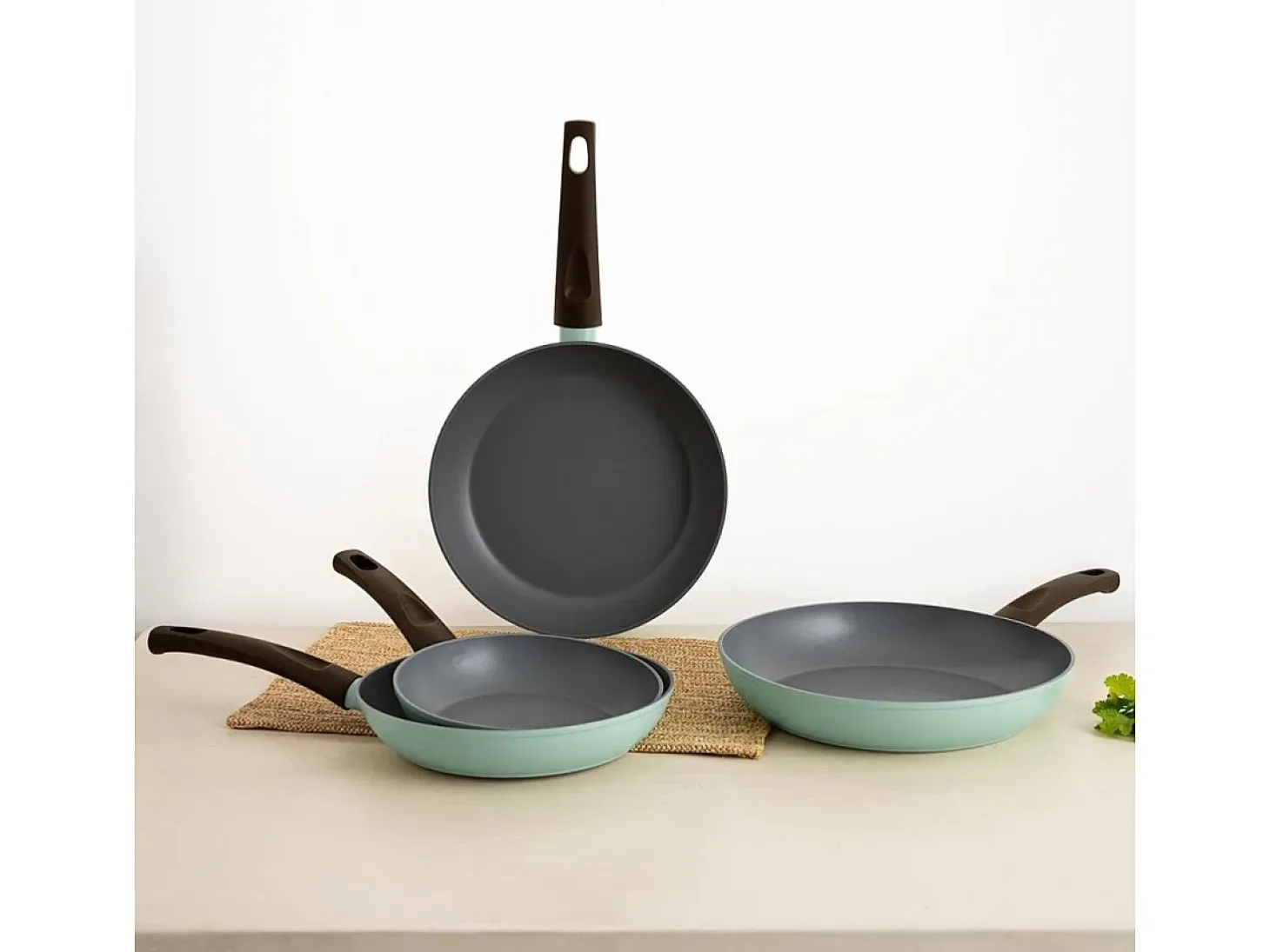 Sartén Ozon Quid aluminio forjado azul turquesa Ø28 cm