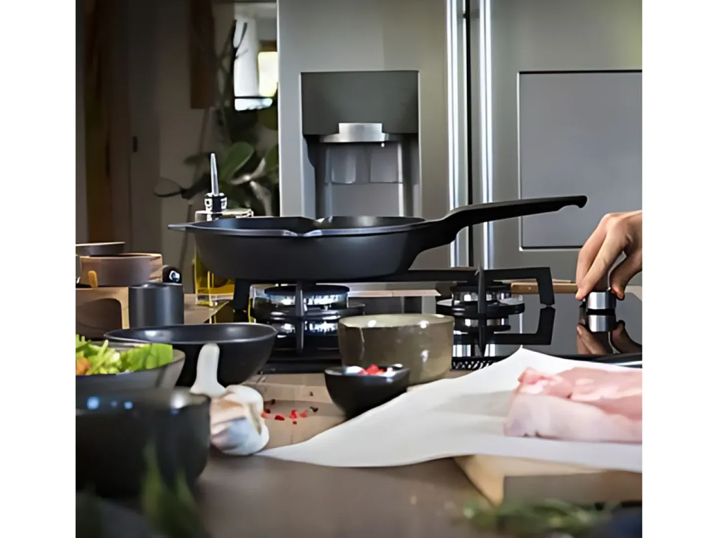 Sartén Tefal Robusto antiadherente aluminio fundido negro Ø26 cm