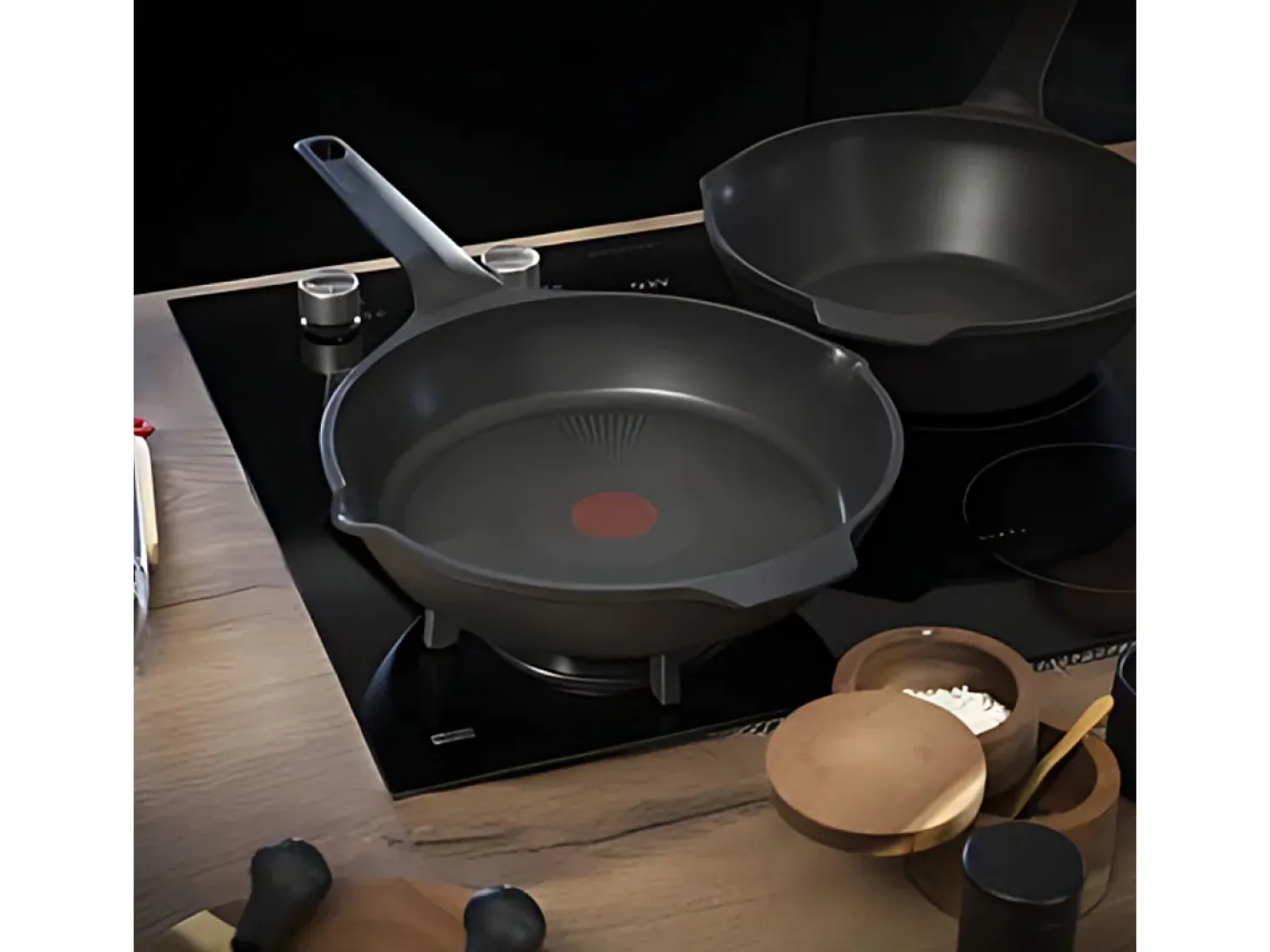 Sartén Tefal Robusto antiadherente aluminio fundido negro Ø28 cm