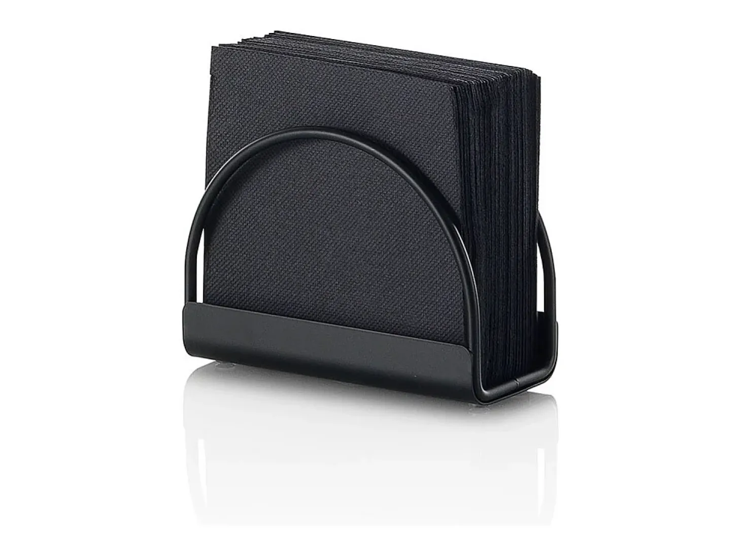 Servilletero de mesa en metal opaco Behr - Negro