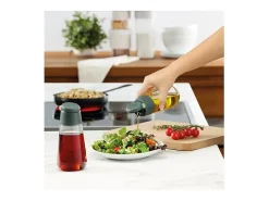 Set Aceitera Vinagrera de Vidrio 400ml x2 Lekue - Essential Dressing