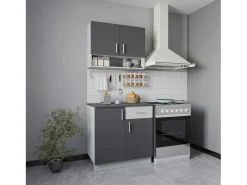 Set Cocina Berna haaus, Antracita/Blanco, L 80 cm