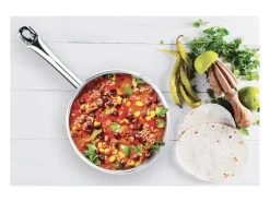 Set de 5 Cazuelas de Acero Inoxidable con Pico Vertedor