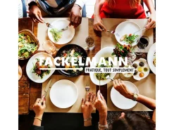 Set de 3 sartenes de acero inoxidable Fackelmann Eterna 20-24-28 cm, compatibles con inducción, mangos remachados, cocción homogénea