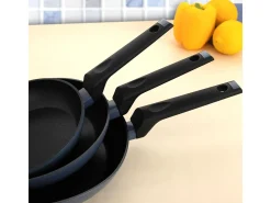 Set de 3 sartenes Horizonte Bidasoa aluminio forjado Ø18/Ø22/Ø26 cm