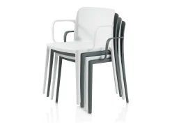 Set de 4 Sillas blanca de interior/exterior TIMMY