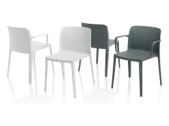Set de 4 Sillas blanca de interior/exterior TIMMY