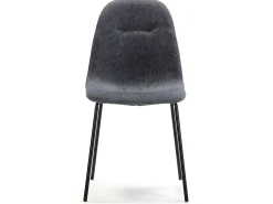 Set de 2 sillas Comedor Brenda tapizadas Gris, 44 x 54 x 85 cm