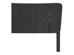 Set de 2 sillas de bar ajustables 60/80 cm en madera negra - Clem