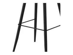 Set de 2 sillas de bar de cuero sintético marrón 76 cm - Texas