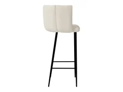 Set de 2 sillas de bar de tela rizada beige 75 cm - Rosy