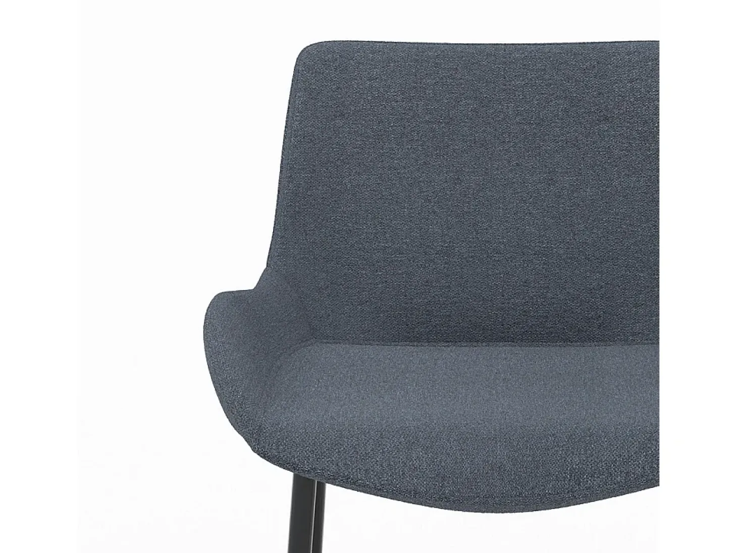 Set de 2 sillas de bar de tela gris 65cm - Pirata