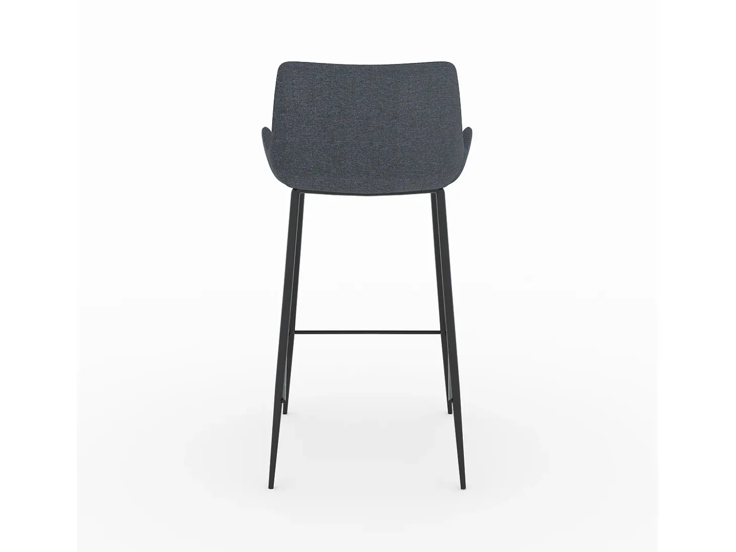 Set de 2 sillas de bar de tela gris 65cm - Pirata
