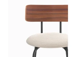 Set de 2 sillas de bar de tela beige 64cm - Alize