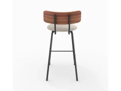 Set de 2 sillas de bar de tela beige 64cm - Alize
