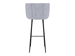 Set de 2 sillas de bar de terciopelo gris claro 75 cm - Rosy