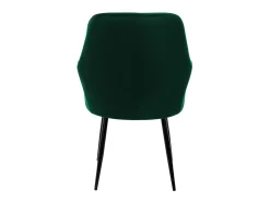 Set de 2 Sillas de Comedor de Terciopelo Verde Oscuro Diseño Retro ML-DESIGN