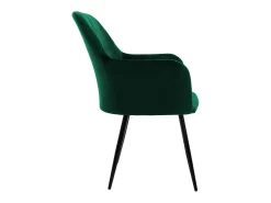 Set de 2 Sillas de Comedor de Terciopelo Verde Oscuro Diseño Retro ML-DESIGN