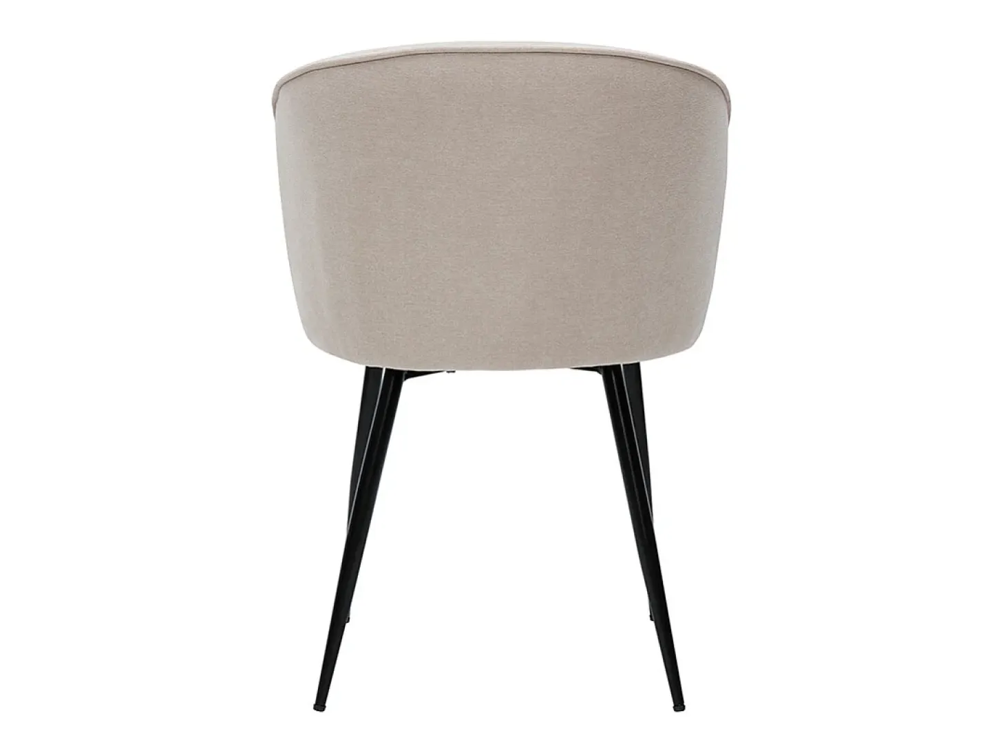 Set de 2 sillas de diseño tejido efecto aterciopelado beige SERIF
