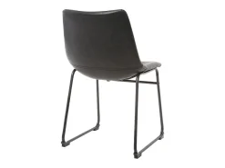 Set de 2 sillas de estilo industrial negras NEW ROCK