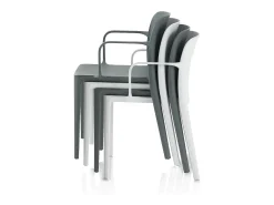 Set de 4 Sillas de interior/exterior TIMMY gris