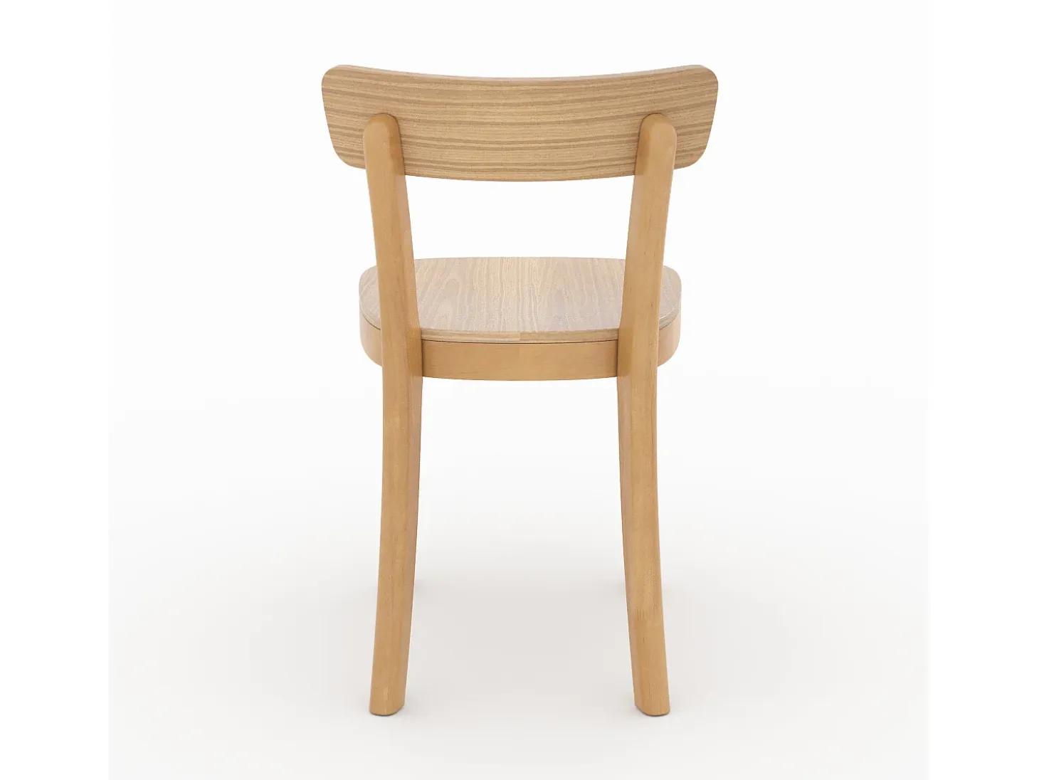 Set de 2 sillas de madera clara - Keno