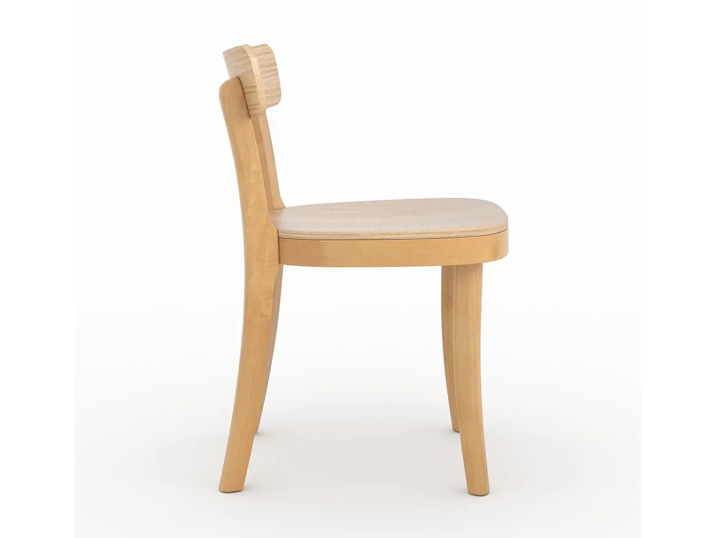 Set de 2 sillas de madera clara - Keno