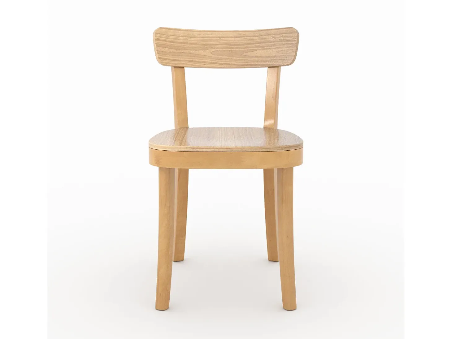 Set de 2 sillas de madera clara - Keno
