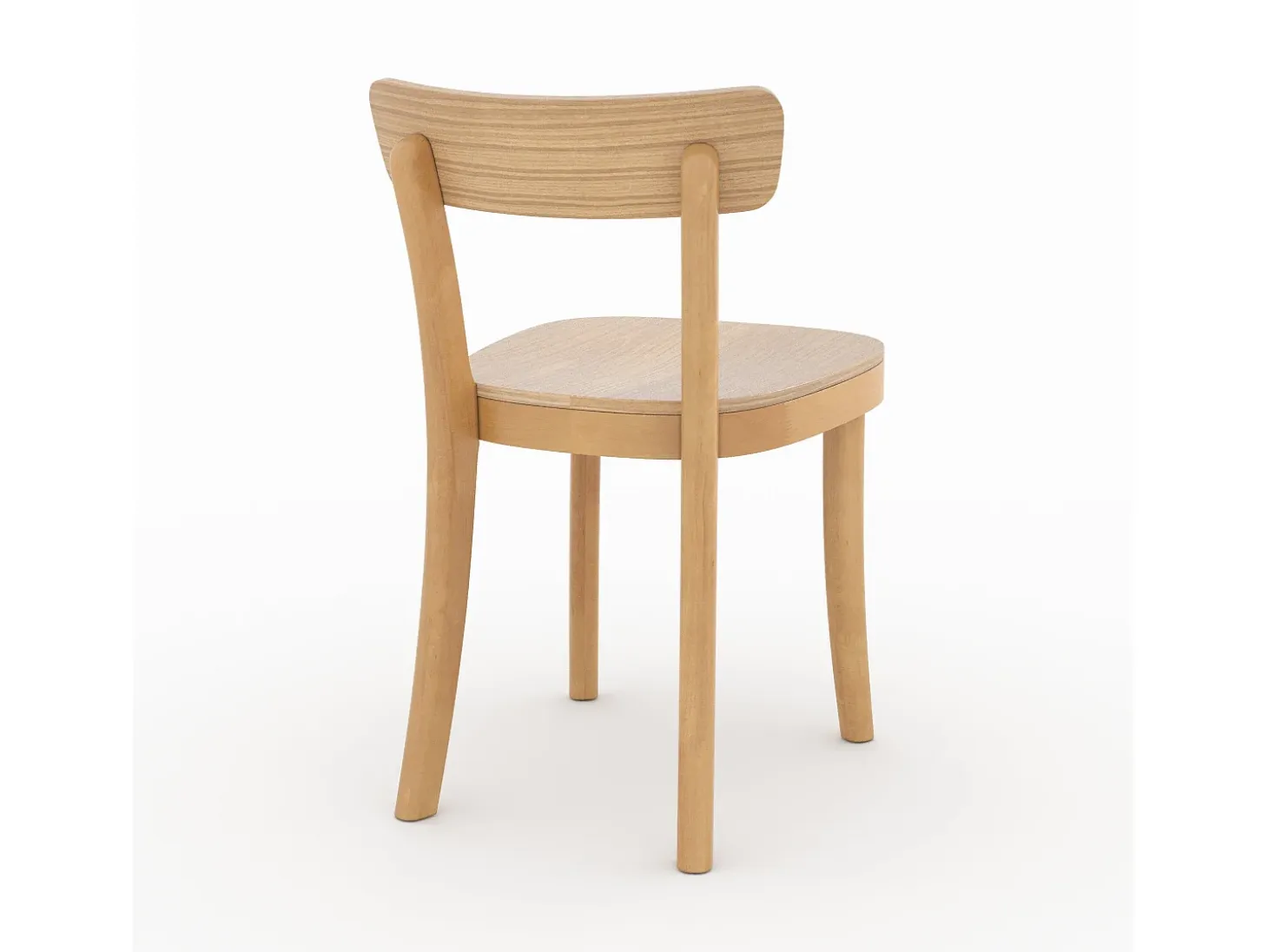 Set de 2 sillas de madera clara - Keno