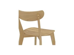 Set de 2 sillas de madera clara - Tabata