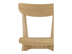 Set de 2 sillas de madera clara - Tabata