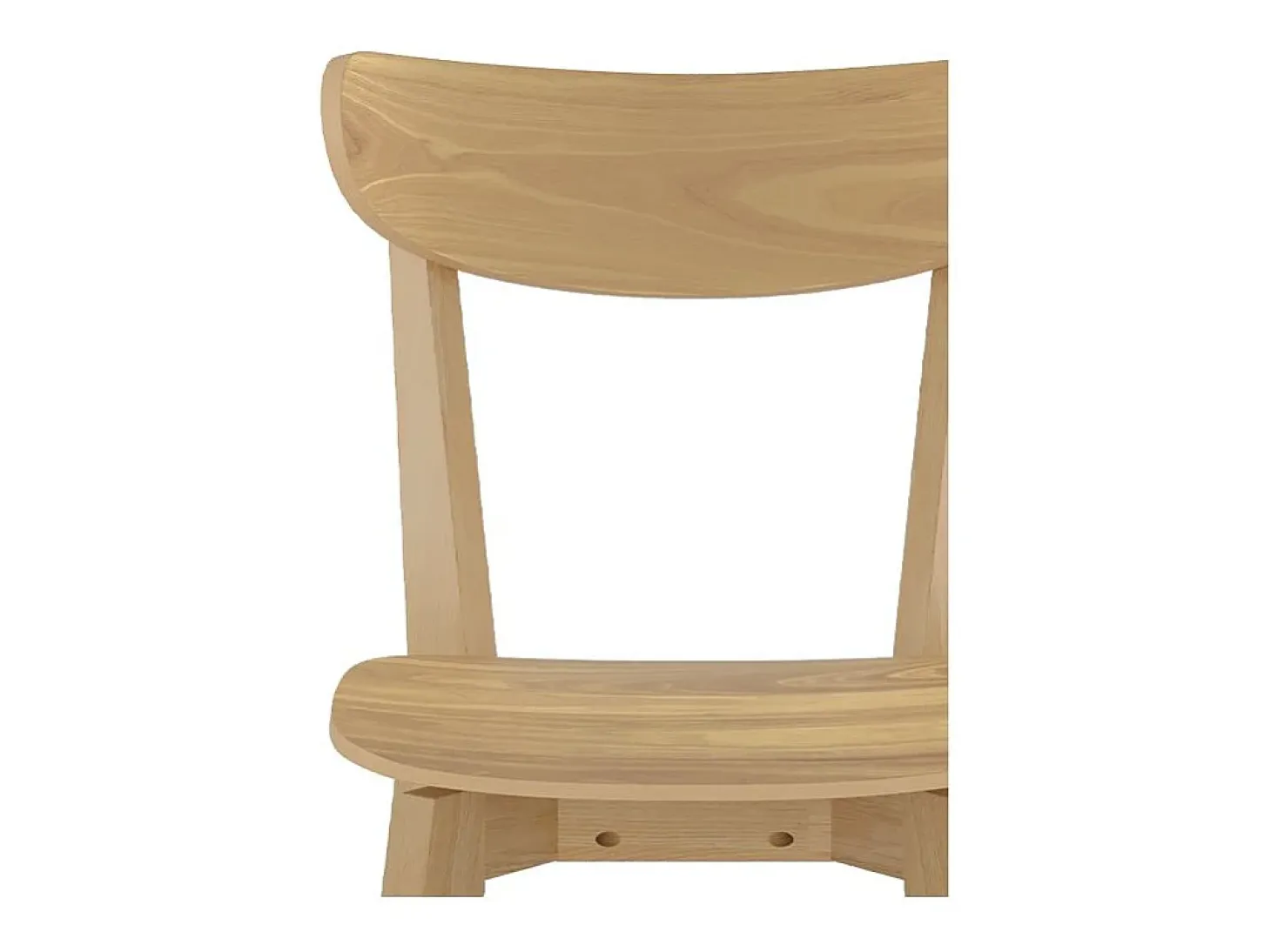 Set de 2 sillas de madera clara - Tabata