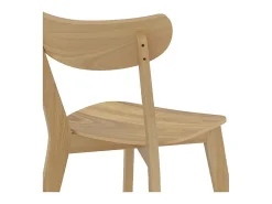 Set de 2 sillas de madera clara - Tabata