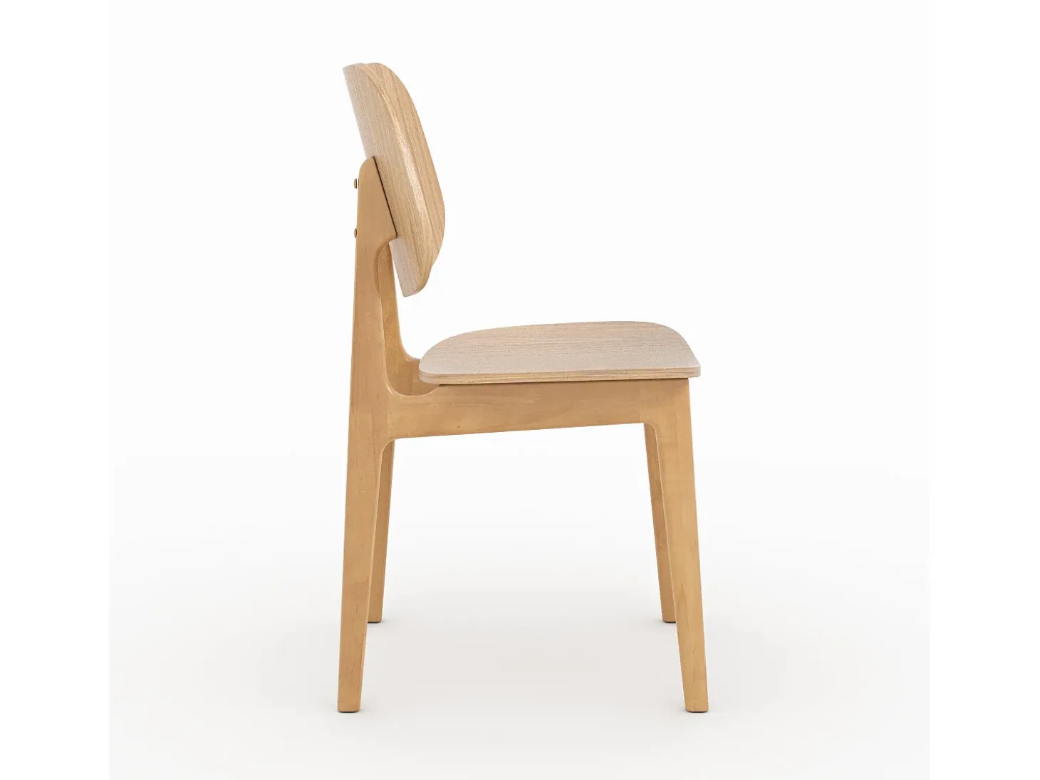Set de 2 sillas de madera clara - Clyde