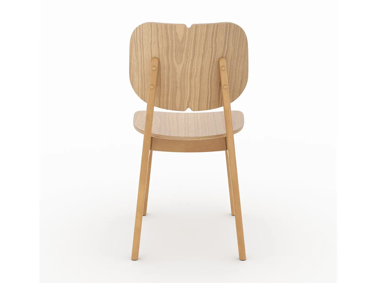 Set de 2 sillas de madera clara - Clyde